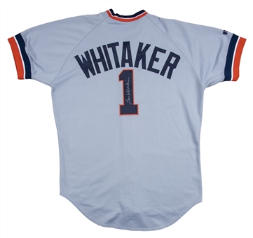 1992 Lou Whitaker Game Used & Signed Detroit Tigers Road Jersey (Sports Investors Authentication & JSA)